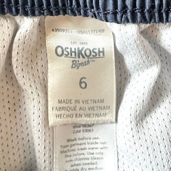 Oshkosh Blue and White Swim Trunks. Size 6. - Picture 3 of 3